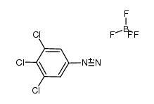 3,4,5-三氯苯重氮四氟硼酸盐 结构式