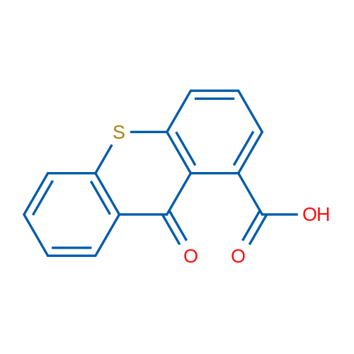 9-氧代-9H-硫代氧杂蒽-1-羧酸 结构式