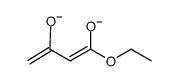 3-氧代丁酸乙酯二负离子 结构式
