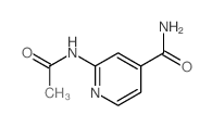 2-乙酰氨基异烟酰胺 结构式