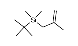 Silane, (1,1-dimethylethyl)dimethyl(2-methyl-2-propen-1-yl)- 结构式