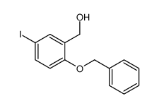 (2-(Benzyloxy)-5-iodophenyl)methanol 结构式