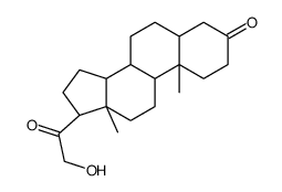 21-羟基-5α-孕甾(烷)-3,20-二酮 结构式