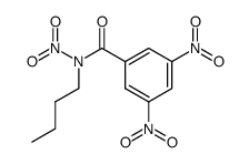 N-丁基-N,3,5-三硝基苯甲酰胺 结构式