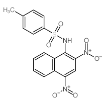 N-(2,4-二硝基-1-萘基)-对甲苯磺酰胺 结构式