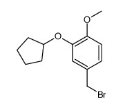 4-(溴甲基)-2-(环戊氧基)-1-甲氧基苯 结构式