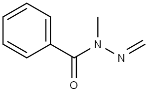 苯甲酸-1-甲基-2-亚甲基酰肼 结构式