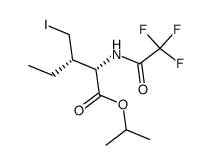 N-三氟乙酰基-3'-碘-L-异亮氨酸异丙酯 结构式