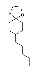 1-Oxa-4-thiaspiro[4.5]decane, 8-pentyl- 结构式