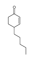 4-戊基-2-环己烯-1-酮 结构式