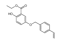 5-[(4-乙烯基苯基)甲氧基]-2-羟基苯甲酸乙酯 结构式