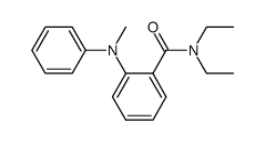 N,N-二乙基-2-(甲基苯基氨基)苯甲酰胺 结构式