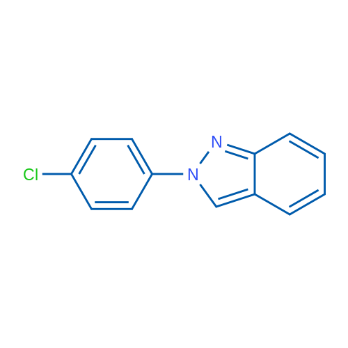 2-(4-氯苯基)-2H-吲唑 结构式