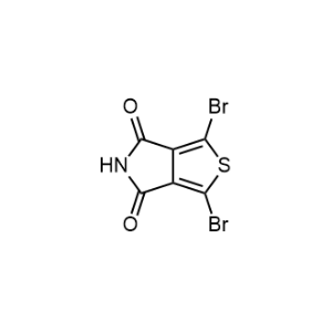 1,3-二溴-4H-噻吩并[3,4-c]吡咯-4,6(5H)-二酮 结构式