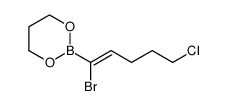 1,3,2-Dioxaborinane, 2-[(1Z)-1-bromo-5-chloro-1-penten-1-yl]- 结构式