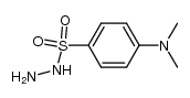 4-二甲氨基苯磺酰肼 结构式