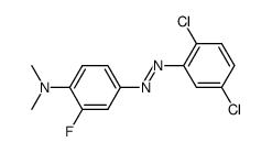 4-[2-(2,5-二氯苯基)偶氮基]-2-氟-N,N-二甲基苯胺 结构式