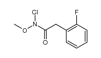 N-氯-2-氟-N-甲氧基苯乙酰胺 结构式