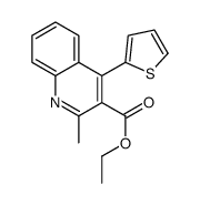 2-甲基-4-(噻吩-2-基)喹啉-3-羧酸乙酯 结构式