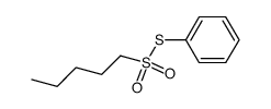 1-戊烷硫代磺酸 S-苯酯 结构式