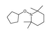 1-(环戊氧基)-2,2,6,6-四甲基哌啶 结构式