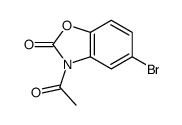 3-乙酰基-5-溴-2(3H)-苯并恶唑酮 结构式
