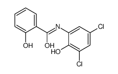 N-(3,5-二氯-2-羟基苯基)-2-羟基苯甲酰胺 结构式