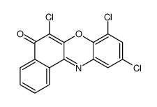 6,8,10-三氯-5H-苯并[a]吩恶嗪-5-酮 结构式