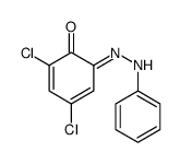 2,4-二氯-6-(2-苯基偶氮基)苯酚 结构式