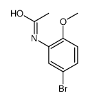 2-乙酰氨基-4-溴苯甲醚 结构式