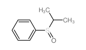 propan-2-ylsulfinylbenzene 结构式
