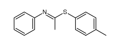 Ethanimidothioic acid, N-phenyl-, 4-methylphenyl ester 结构式