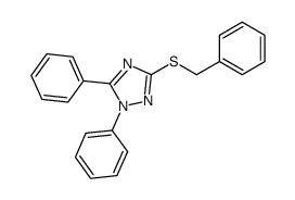 1,5-二苯基-3-苄硫基-1H-1,2,4-三唑 结构式