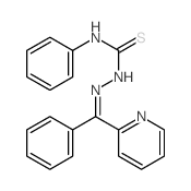 3-phenyl-1-[(phenyl-pyridin-2-yl-methylidene)amino]thiourea 结构式