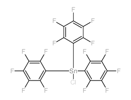 三(五氟苯基)氯化锡 结构式