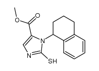 1H-Imidazole-4-carboxylic acid, 2,3-dihydro-3-(1,2,3,4-tetrahydro-1-naphthalenyl)-2-thioxo-, methyl ester 结构式