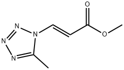 (E)-3-(5-甲基-1H-四唑-1-基)-2-丙烯酸甲酯 结构式