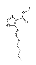 1H-Imidazole-4-carboxylic acid, 5-(3-butyl-2-triazen-1-yl)-, ethyl ester 结构式