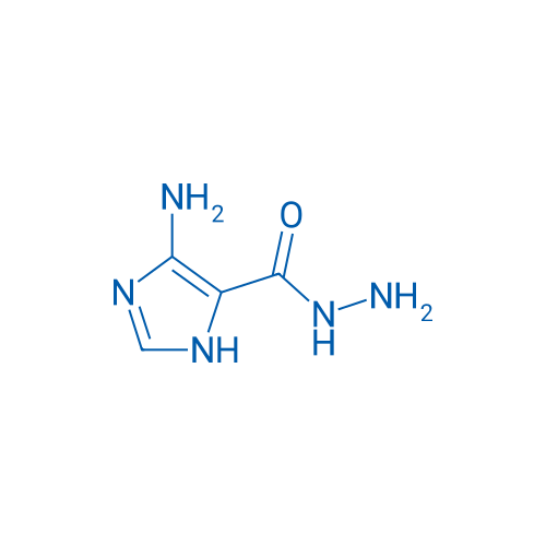 5-氨基-1H-咪唑-4-羧酸肼 结构式