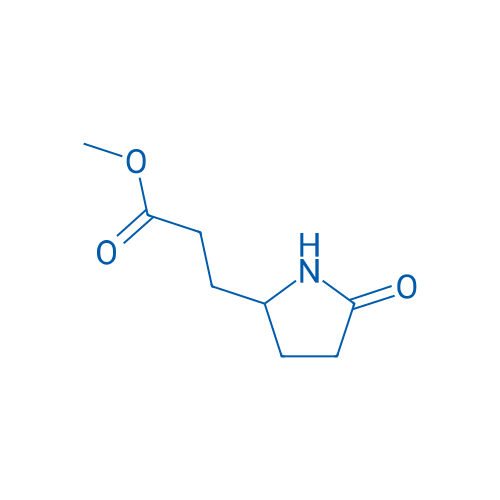 5-oxo-2-Pyrrolidinepropanoic acid Methyl ester 结构式