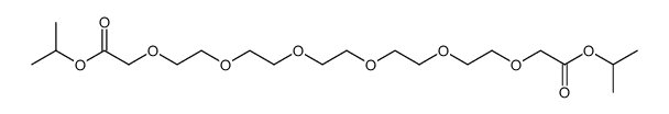 3,6,9,12,15,18-Hexaoxaeicosanedioic acid, 1,20-bis(1-methylethyl) ester 结构式
