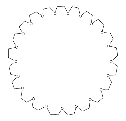 1,4,7,10,13,16,19,22,25,28,31,34,37,40,43,46,49,52,55,58,61-二十一氧杂环六十二烷 结构式