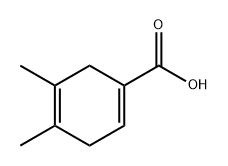 4,5-二甲基-1,4-环己二烯-1-羧酸 结构式