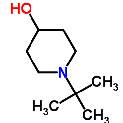 1-叔丁基-4-哌啶醇 结构式