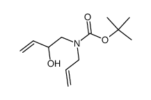 Carbamic acid, N-(2-hydroxy-3-buten-1-yl)-N-2-propen-1-yl-, 1,1-dimethylethyl ester 结构式
