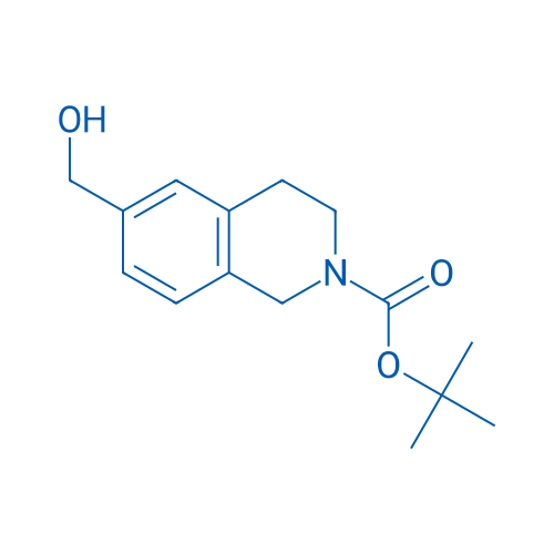 6-(羟基甲基)-3,4-二氢异喹啉-2(1H)-羧酸叔丁酯 结构式
