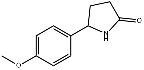 5-(4-甲氧基苯基)-2-吡咯烷酮 结构式