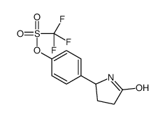 1,1,1-三氟甲磺酸 4-(5-氧代-2-吡咯烷基)苯酯 结构式