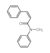 N-甲基-N,3-二苯基丙-2-烯酰胺 结构式