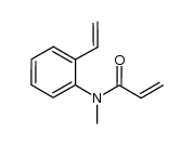 N-甲基-N-(2-乙烯基苯基)丙烯酰胺 结构式